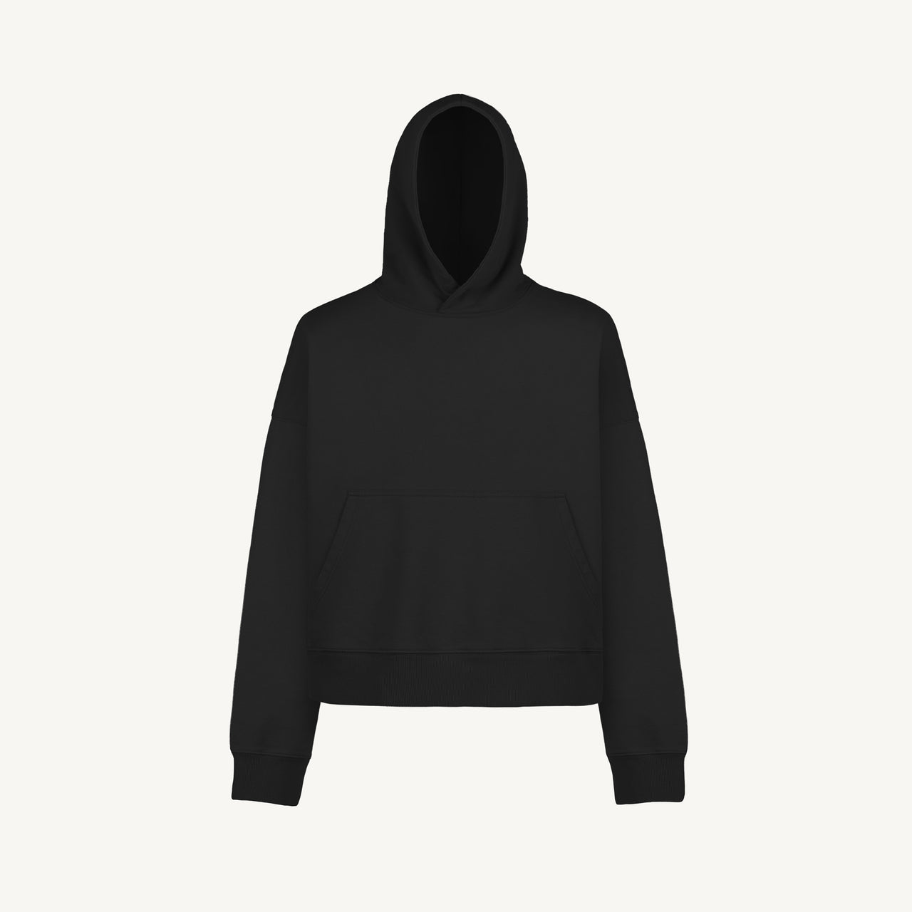 Hoodie — Black front